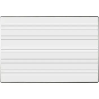 Magnetická tabule s odkládací poličkou MANAŽER L 180 x 120 cm (potisk) - čtverce 100 mm (101801201105)