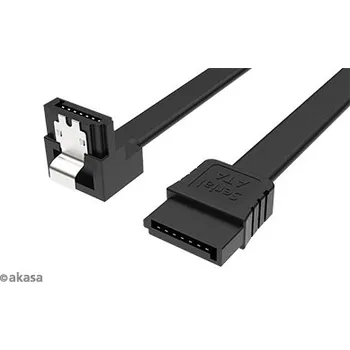 Kabel do PC AKASA kabel SATA3, pravoúhlý, 50 cm