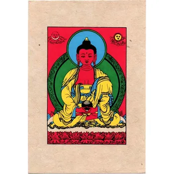 Přání z ručního papíru - Buddha Amitabha