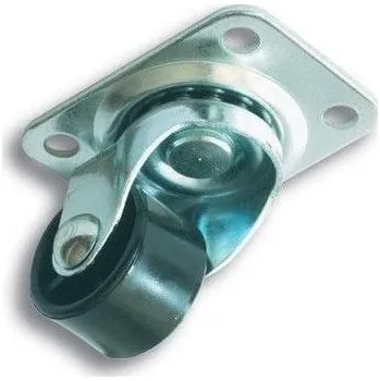 Pojezdové kolečko Kolečko nábytkové 24mm černé otočné