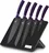 Berlingerhaus Sada nožů v magnetickém stojanu 6 ks, Purple Metallic Line