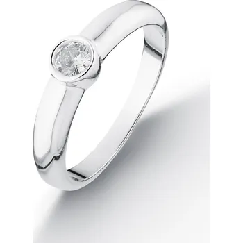 Prsten NUBIS® Stříbrný prsten se zirkonem - velikost 52 - NB-5092-52