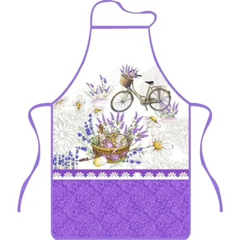 Kuchyňská zástěra Praktik Textil Levandule na kole