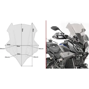 Motodíl GIVI D2139S plexi Yamaha Tracer 900 GT 2018 - 2019