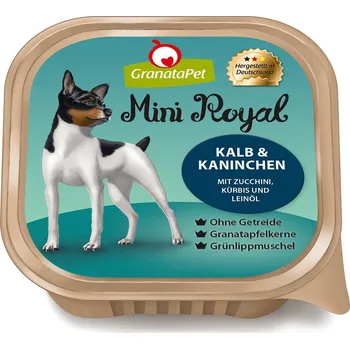 GranataPet Mini Royal s telecím masem a králíkem 11 × 150 g