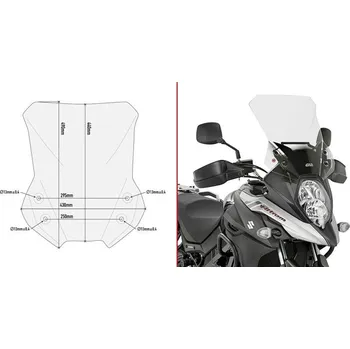 Motodíl GIVI D3112ST plexi Suzuki DL 650 V-Strom 2017 - 2019