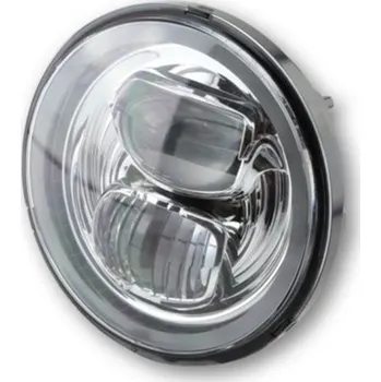 Osvětlení pro motocykl HIGHSIDER LED moto přední světlo TYP 7 parabola chrom