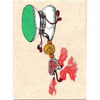 Přání z ručního papíru - Damaru