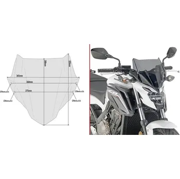 Motodíl GIVI A1159 plexi Honda CB 650 F 2017 - 2018