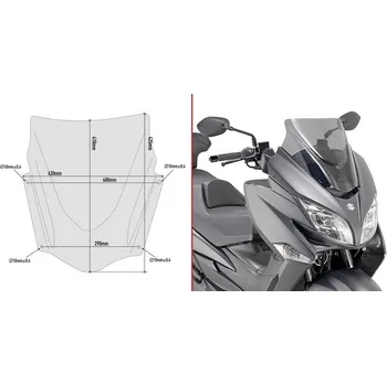 Motodíl GIVI D3115S plexi Suzuki AN 400 Burgman 2017 - 2019