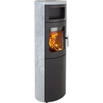 Krbová kamna HETA Scan-line 840W černý lak a kompletní obklad mastek