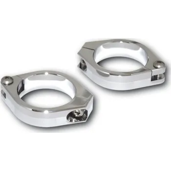 Osvětlení pro motocykl HIGHSIDER Alu spony na trubky přední vidlice, 42-43 mm chrom