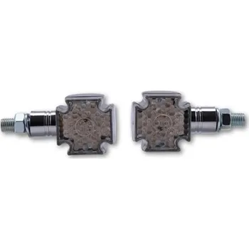 Osvětlení pro motocykl SHIN YO LED moto blinkry CROSS chrom