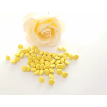 Knoflík Potažený knoflík - žlutý