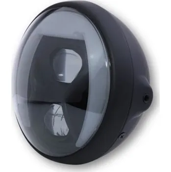 Osvětlení pro motocykl HIGHSIDER LED moto přední světlo BRITISH-STYLE TYP 8 černé