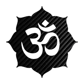 samolepka Náboženský symbol Hinduismus Óm 002 (50 - 3D karbon černý) SAMOLEPKA NA AUTO, NÁLEPKA, FÓLIE, POLEP, TUNING, VLASTNÍ TEXT, TISK, AUTOSAMOLEPKY.cz, POLEPY, OBRÁZEK, LOGO, 3D STICKERS