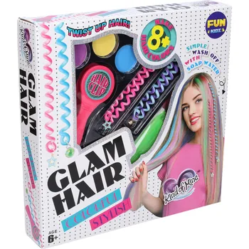 dětské šminky a malovátka Wiky Set zdobení vlasů s vlasovými křídami