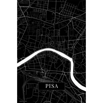 Plakát Plakát, Obraz - Pisa black