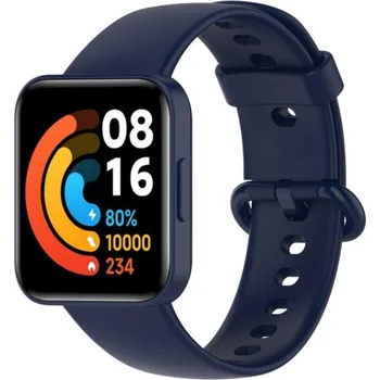 Příslušenství k chytrým hodinkám eses Silikonový řemínek pro Xiaomi Redmi Watch 2 - Tmavě modrý