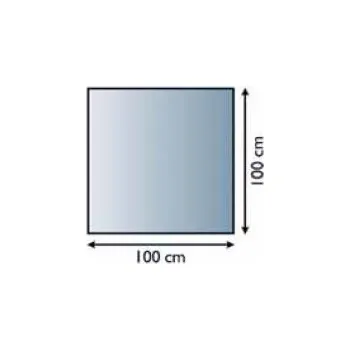 Lienbacher podkladové sklo pod kamna čtverec, obdélník Síla materiálu: 6 mm, Podkladové sklo: 90 x 75 cm