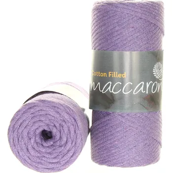 Příze Maccaroni Bavlněné šňůry 3 mm fialová 404-01