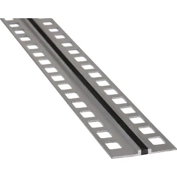 Stavební profil Profinox CJL dilatace ALU H4,5 250cm černá 10 mm x 4,5 mm x 250 cm