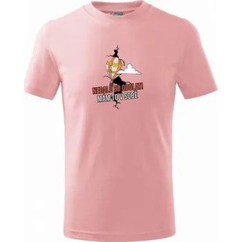 Nedalo se odolat, mám to v sobě balón - Tričko dětské bavlněné - 158 cm/12 let ( Růžová )