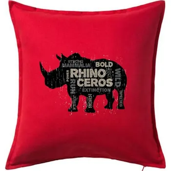 Polštář Rhino power - Polštář 50x50 - 50x50 - Pouze potah ( Červená )