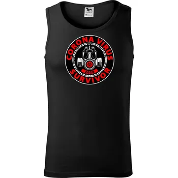 Corona survivor logo - Tílko pánské Core - 2XL ( Černá )