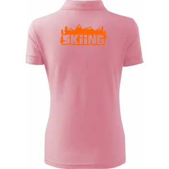 Skiing - Polokošile dámská Pique Polo - XS ( Růžová )
