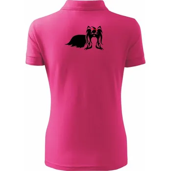 Shih-tzu fenka - Polokošile dámská Pique Polo - XL ( Purpurová )