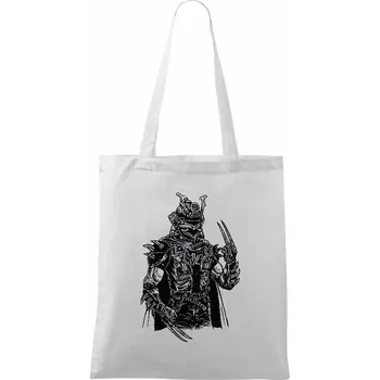 Samurai Punk - Taška bavlněná - 42 x 38 cm ( Bílá )
