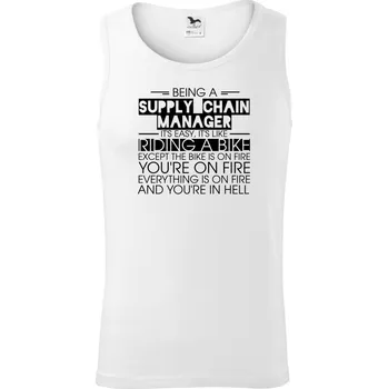 Being a supply chain manager - bike - Tílko pánské Core - M ( Bílá )