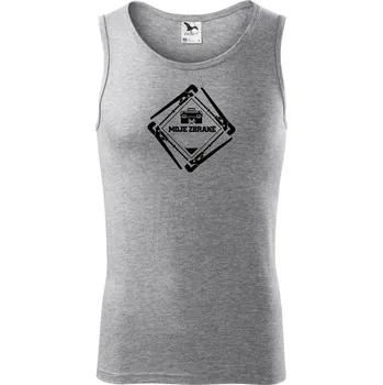 Pánské termoprádlo instalatér moje zbraně - Tílko pánské Core - XL ( Tmavě šedý melír )