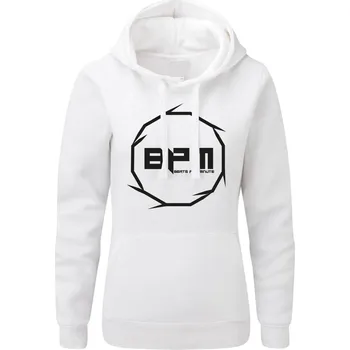 Dámská mikina Dámská mikina s kapucí BPM Round Velikost: S, Barva: Bílá