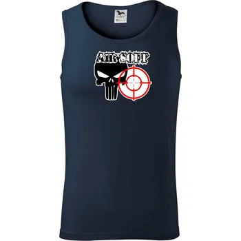 Pánská móda Airsoft lebka - Tílko pánské Core - XL ( Námořní modrá (velmi tmavá - téměř černá) )