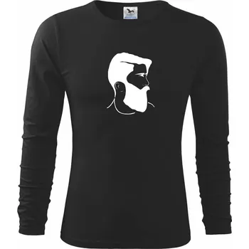 Pánská móda Lumberjack hlava - Triko s dlouhým rukávem FIT-T long sleeve - M ( Černá )