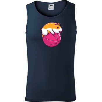 Křeček basketbalista - Tílko pánské Core - XL ( Námořní modrá (téměř černá) )