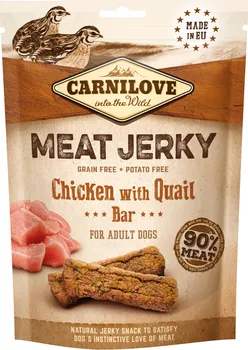 Pamlsek pro psa Carnilove Dog Jerky Quail & Chicken Bar 100 g