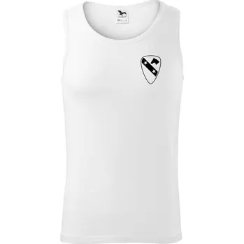 1st Cavalry Division hvězdy prsa - Tílko pánské Core - M ( Bílá )