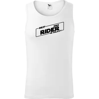 Best Bike rider in galaxy - Tílko pánské Core - M ( Bílá )
