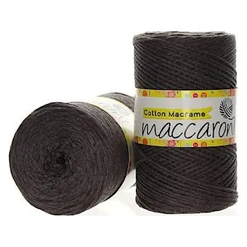 Příze Maccaroni Cotton Macrame čokoládová 32-304