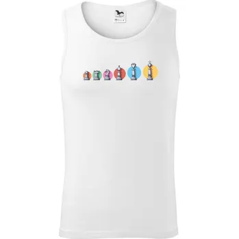 Pánské termoprádlo Šachy v řadě barevné - Tílko pánské Core - 2XL ( Bílá )