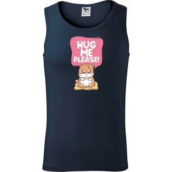 Morče - hug me please - Tílko pánské Core - S ( Námořní modrá (velmi tmavá - téměř černá) )
