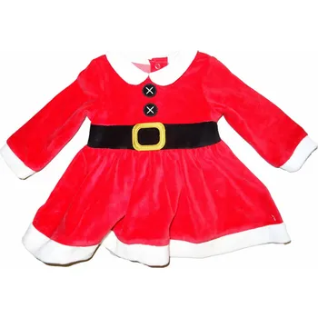 Dětská móda Baby vánoční červené šaty 68