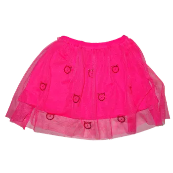 Dívčí sukně Dívčí tmavě růžová sukýnka s lesklou ozdobou. 128