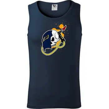 Pánské termoprádlo Svářeč - kreslená lebka - Tílko pánské Core - S ( Námořní modrá (velmi tmavá - téměř černá) )