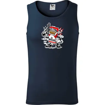 Cigareťák zabiják - Tílko pánské Core - M ( Námořní modrá (téměř černá) )