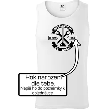 instalatérem se rodíš - Tílko pánské Core - XL ( Bílá )