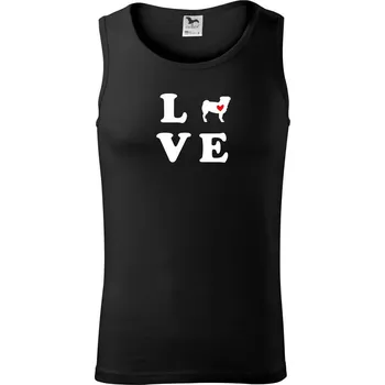 Mops love - Tílko pánské Core - L ( Černá )